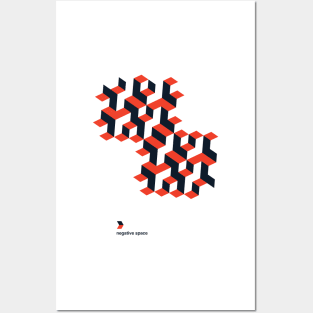 Modernist Negative Space Posters and Art